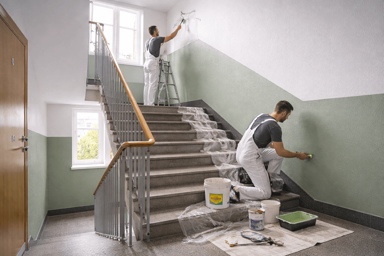 måla om trapphuset